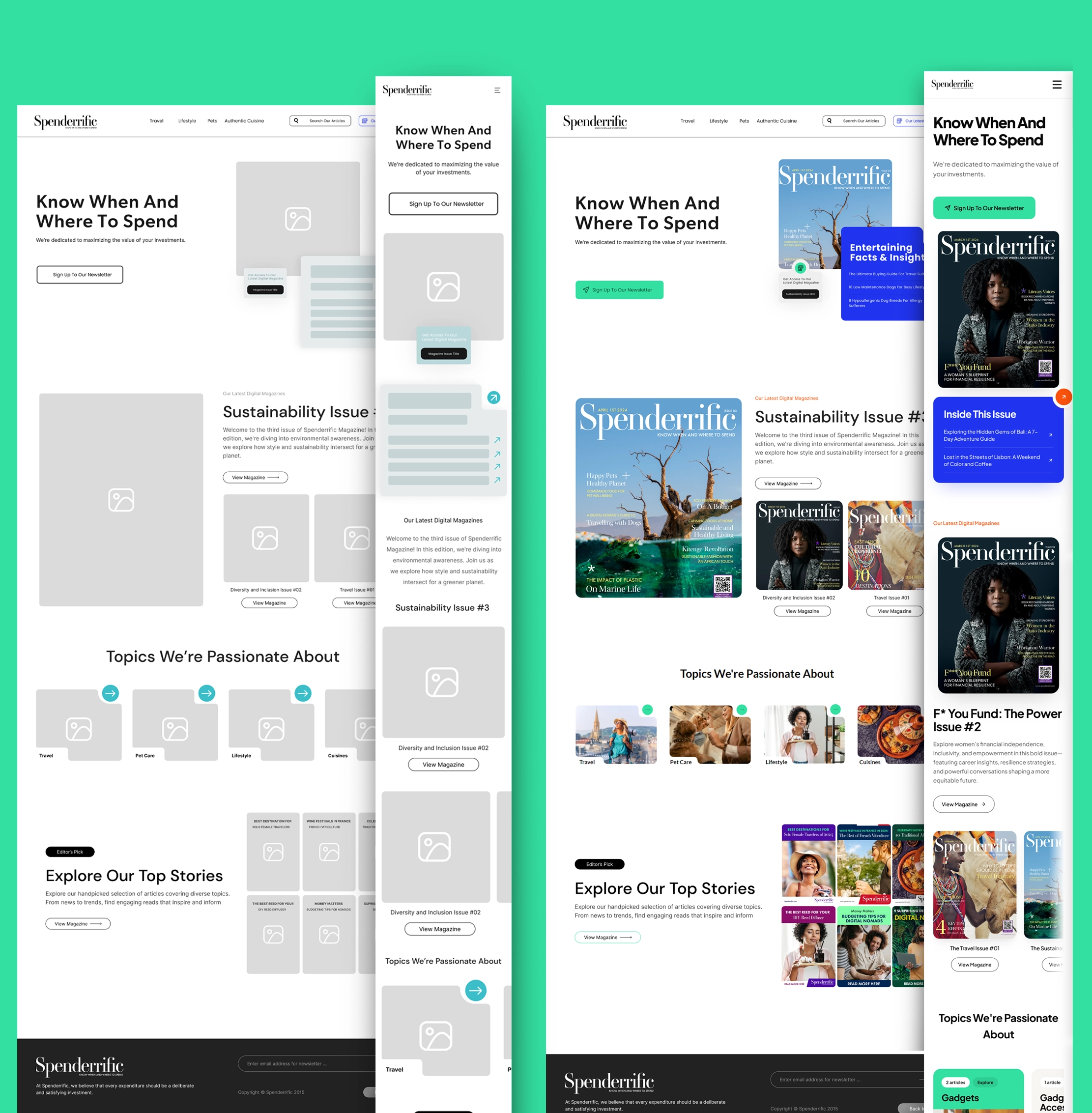 Spenderrific magazine viewer with hotspot editor